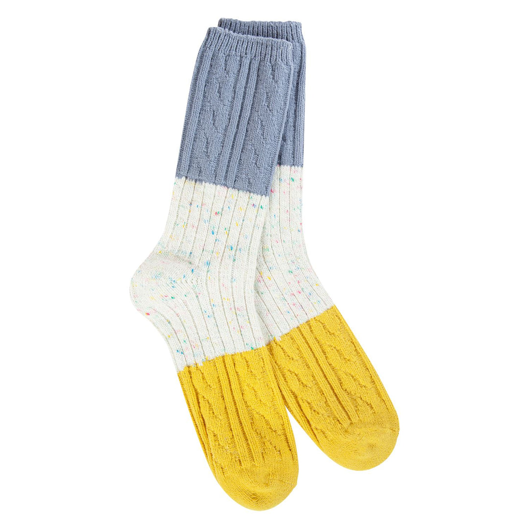 Vanilla Multi Weekend Confetti Cable Crew | Women&