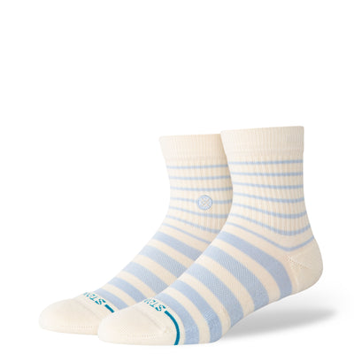 Vista Ivory Quarter Ankle Socks