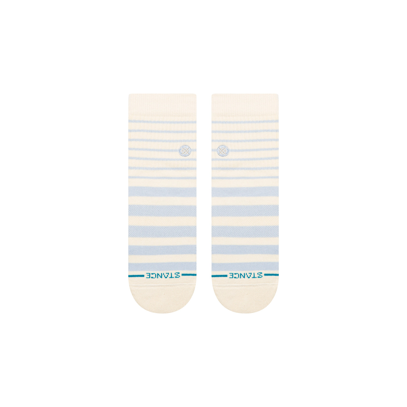 Vista Ivory Quarter Ankle Socks