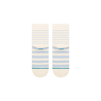 Vista Ivory Quarter Ankle Socks