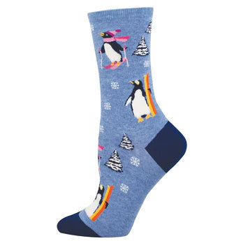 Downhill Penguins Crew Socks | Women's