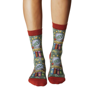 Best Teacher Ever Crew Socks | Women's