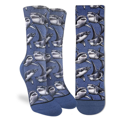 Great White Sharks Crew Socks | Women's