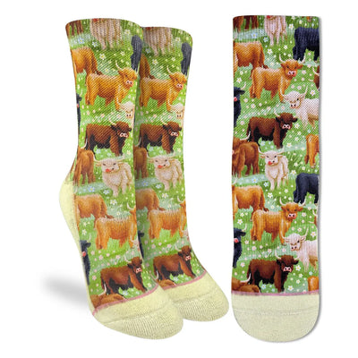 Highland Cow Crew Socks | Women's