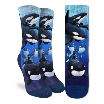 Pod of Orcas Crew Socks | Women's