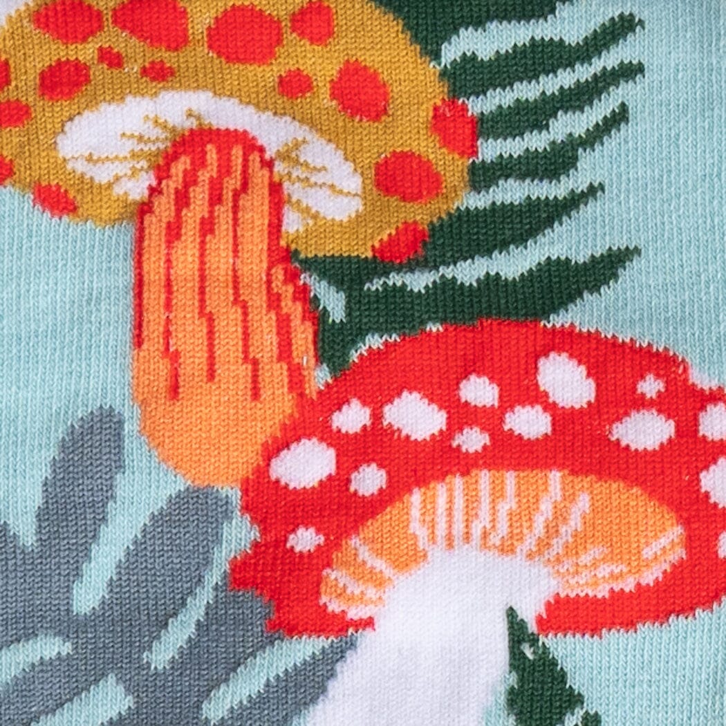 Wonderland Mushrooms Knee High Socks | Women's - Knock Your Socks Off