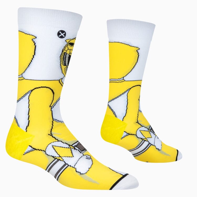 Yellow Ranger 360 Crew Socks | Men's - Knock Your Socks Off