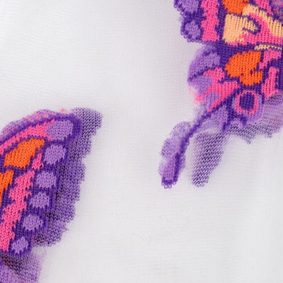 You Are Flutterly Fabulous Sheer Crew Socks | Women's - Knock Your Socks Off
