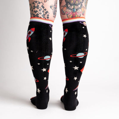 You Are Outta This World Knee High Socks | Women's - Knock Your Socks Off