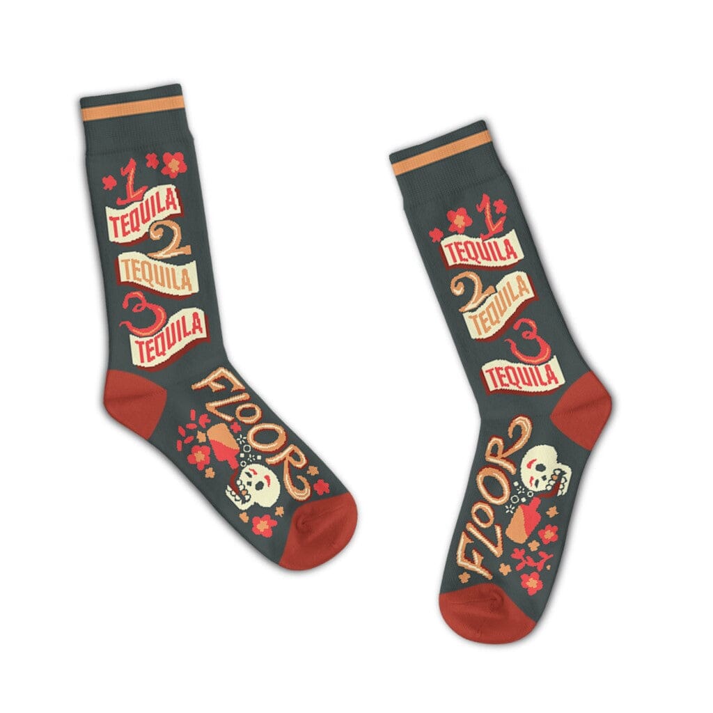 1 Tequila 2 Tequila 3 Tequila Crew Socks | Unisex - Knock Your Socks Off