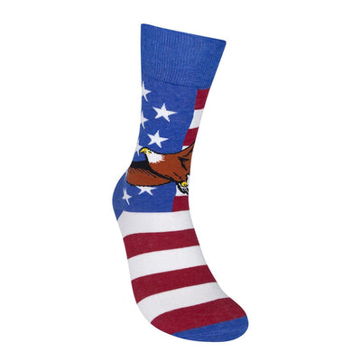 Adam Turman "Fly High Old Glory" American USA Flag Crew Socks | Unisex - Knock Your Socks Off