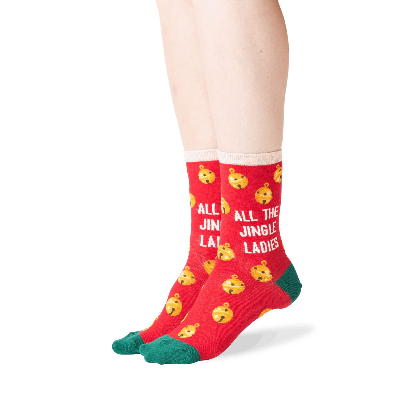 All The Jingle Ladies Crew Socks | Women's - Knock Your Socks Off