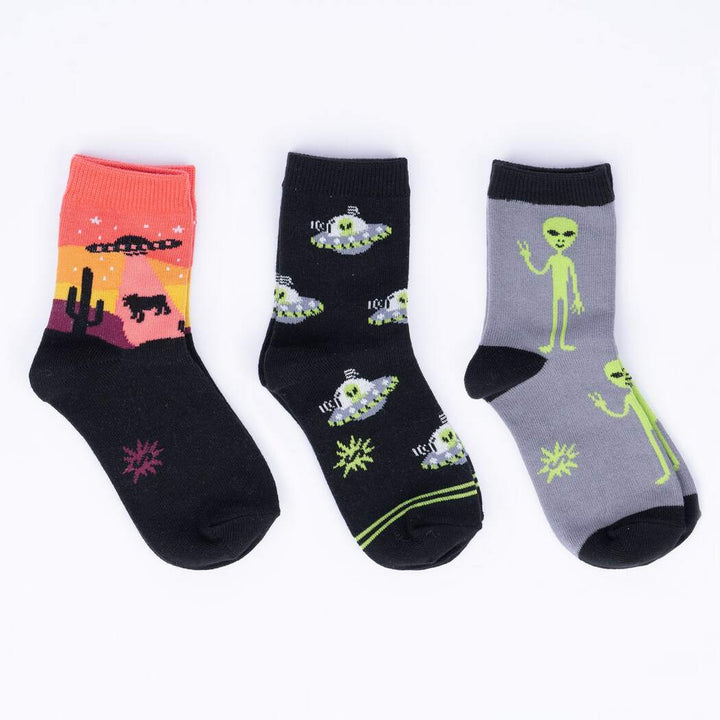 Area 51 Youth Crew Socks 3-Pack | Kids&