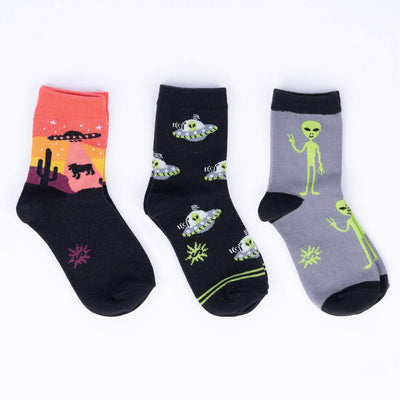 Area 51 Youth Crew Socks 3-Pack | Kids' - Knock Your Socks Off