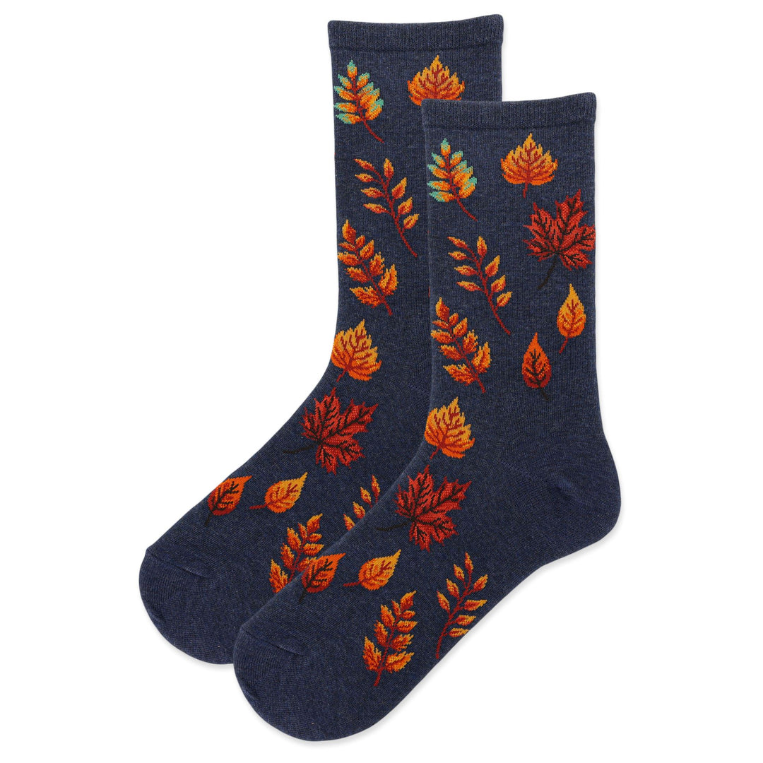 Autumn Leaves Crew Socks | Women&