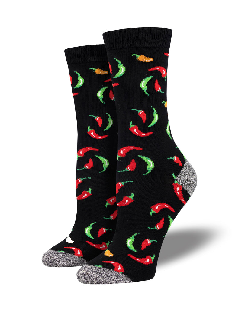 Bamboo Hot On Your Heels Crew Socks | Women's - Knock Your Socks Off