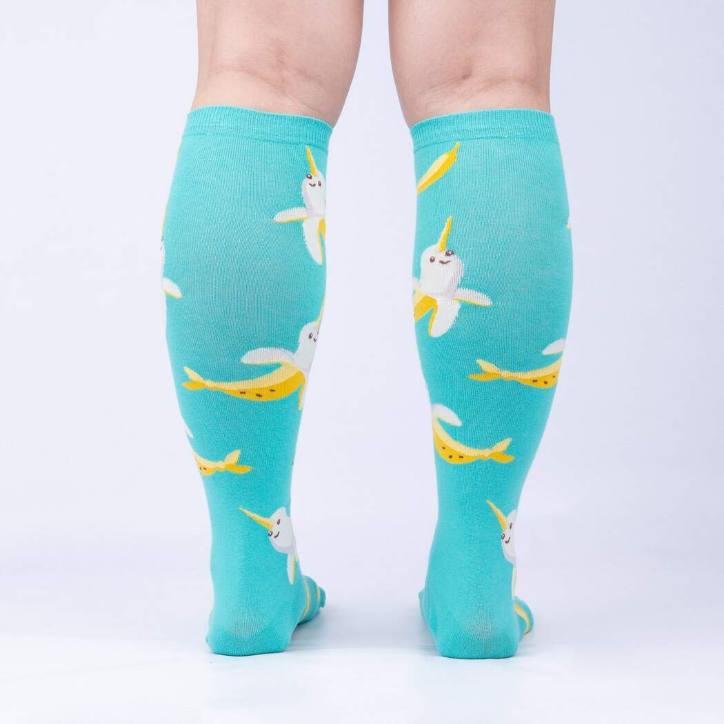 Bananarwhal Knee High Socks | Women's - Knock Your Socks Off