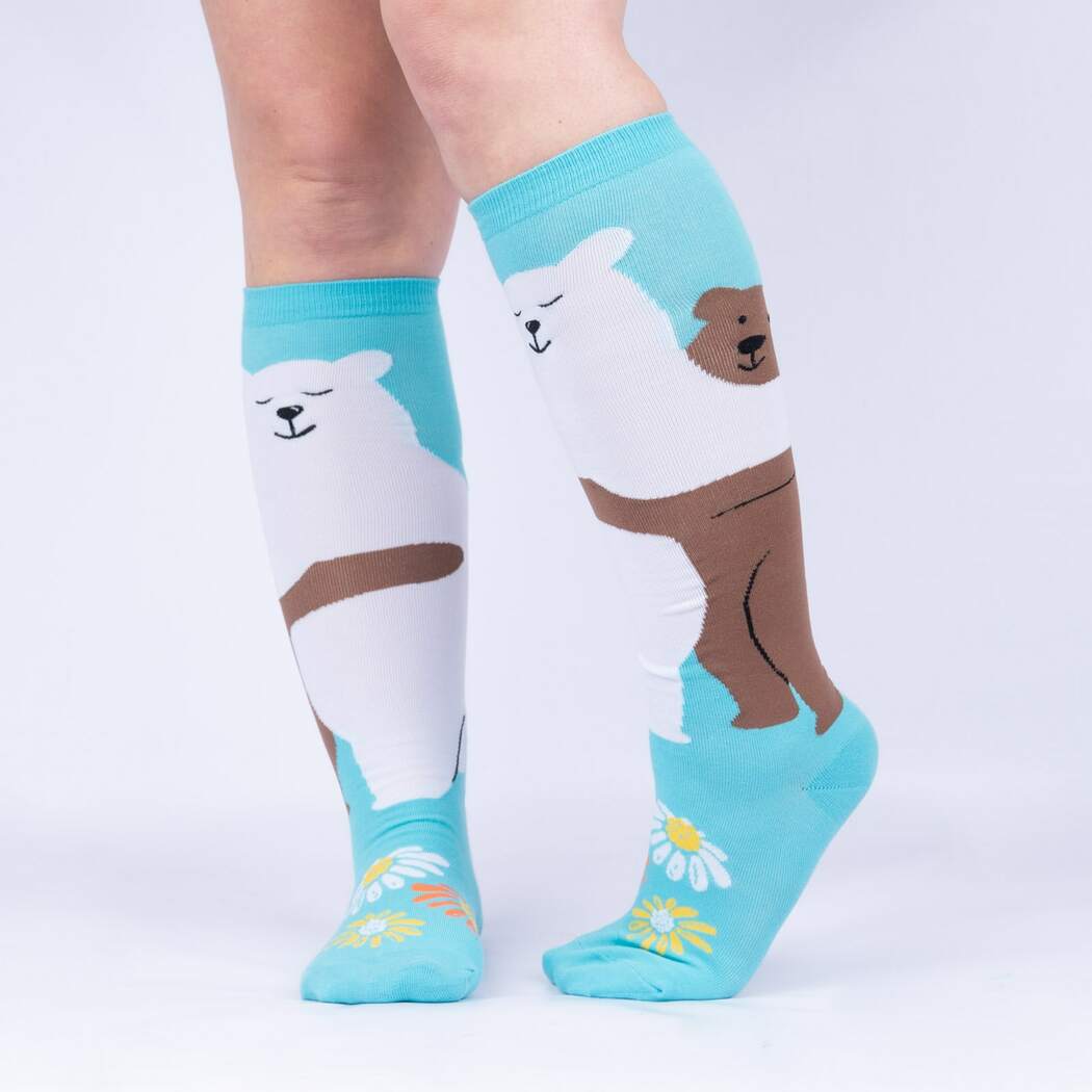 Beary Best Friends Knee High Socks | Women's - Knock Your Socks Off