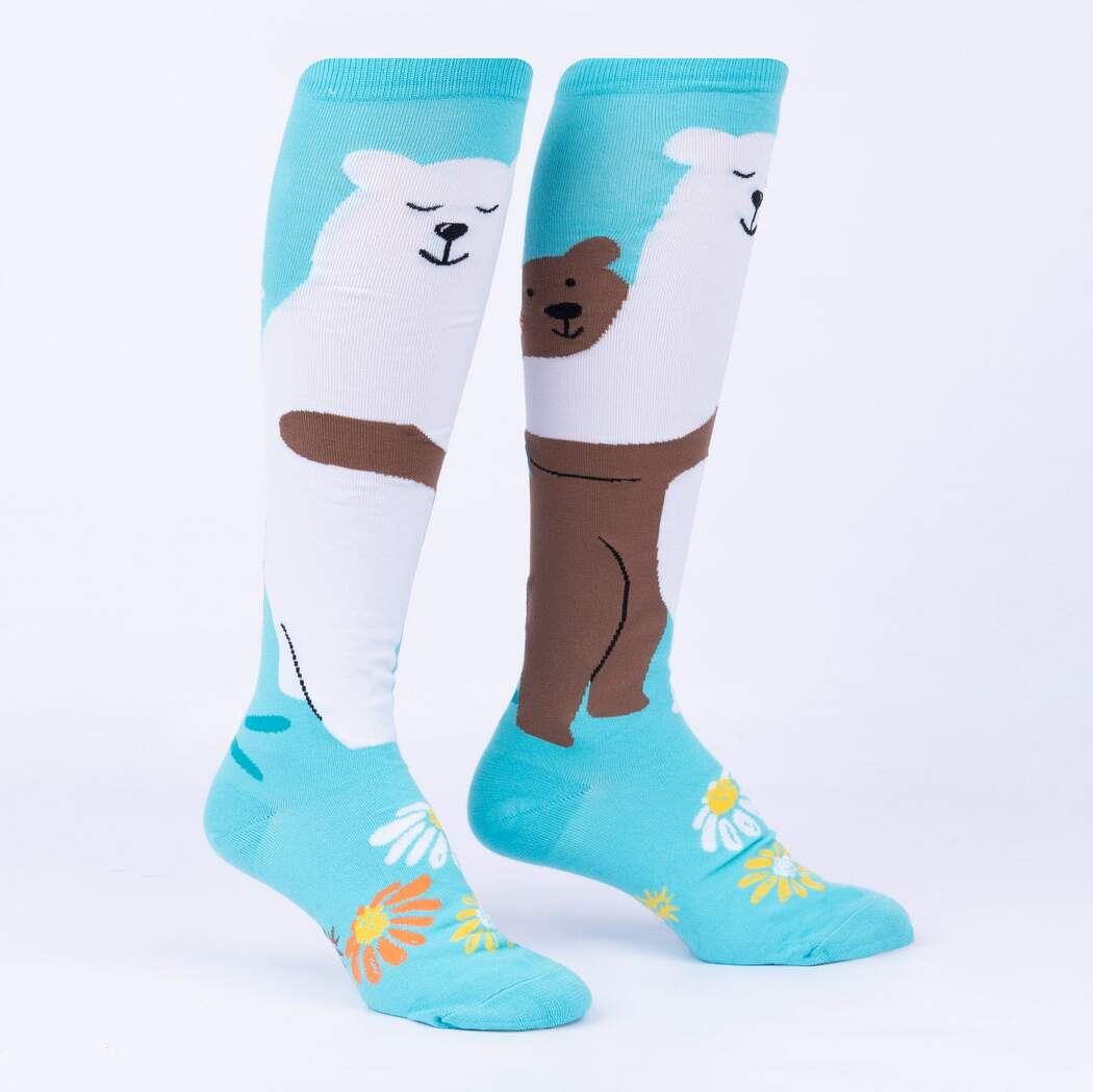 Beary Best Friends Knee High Socks | Women's - Knock Your Socks Off