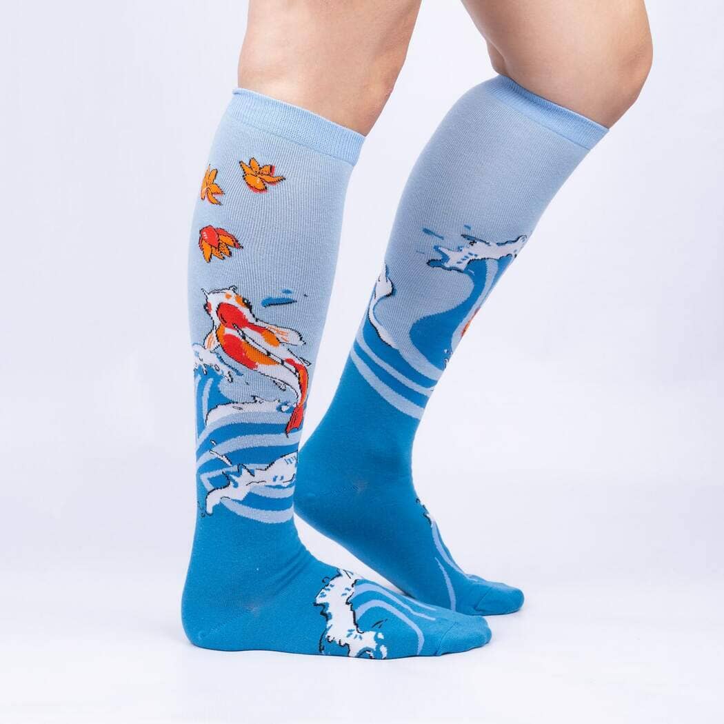 Beauty in Water Knee High Socks | Women's - Knock Your Socks Off