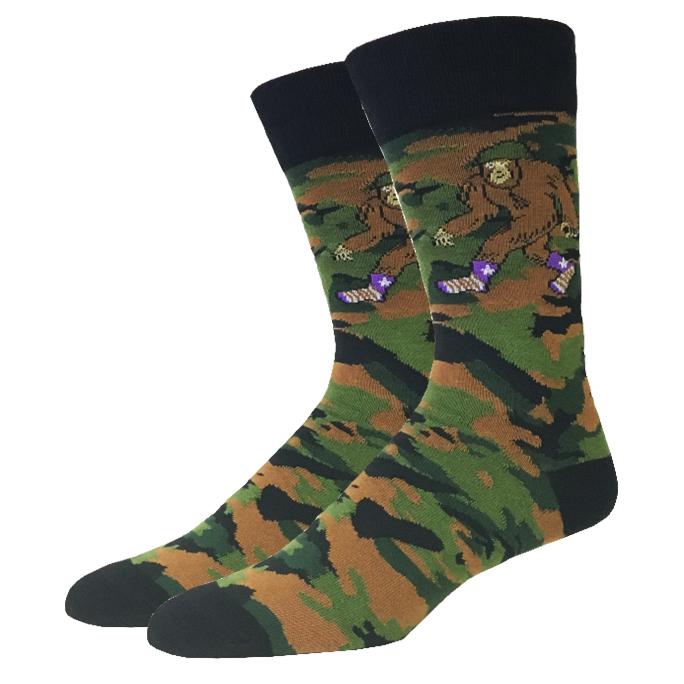 Bigfoot Sock Co. - Camo Bigfoot Crew Socks | Men's / Women's - Knock Your Socks Off