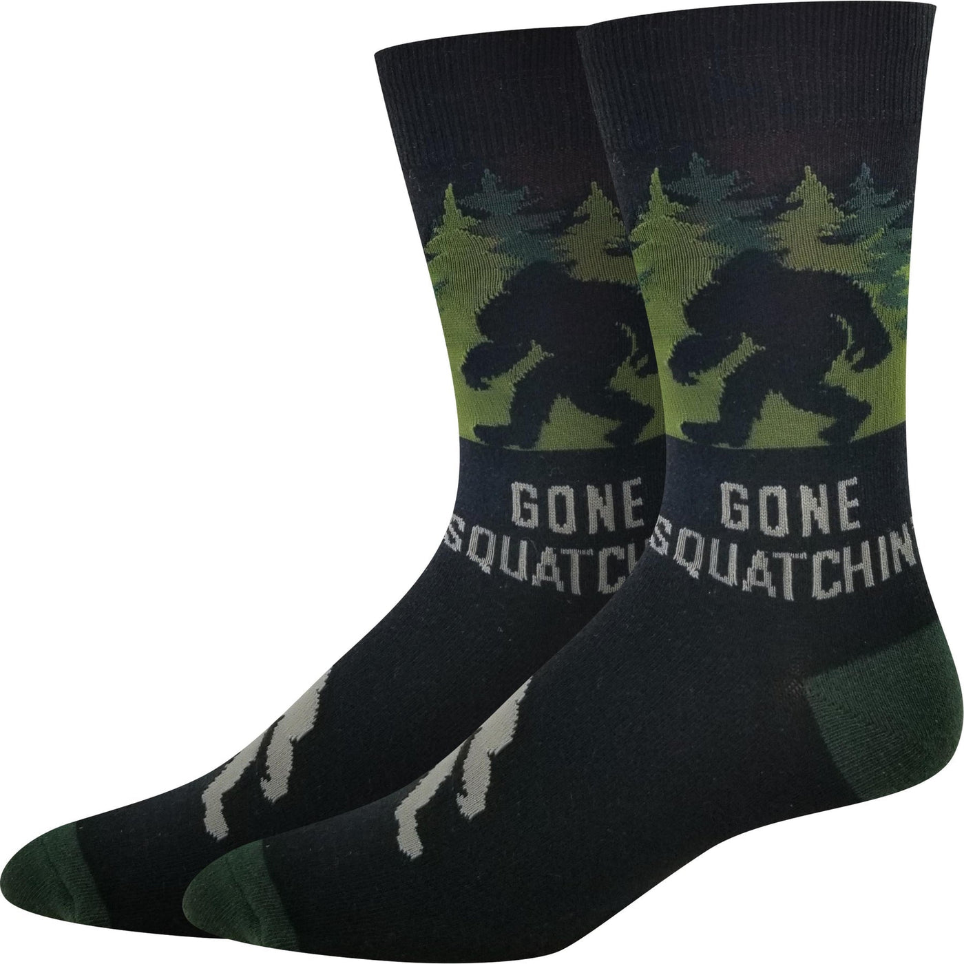 Bigfoot Sock Co. - Gone Squatchin' Crew Socks | Men's / Women's - Knock Your Socks Off