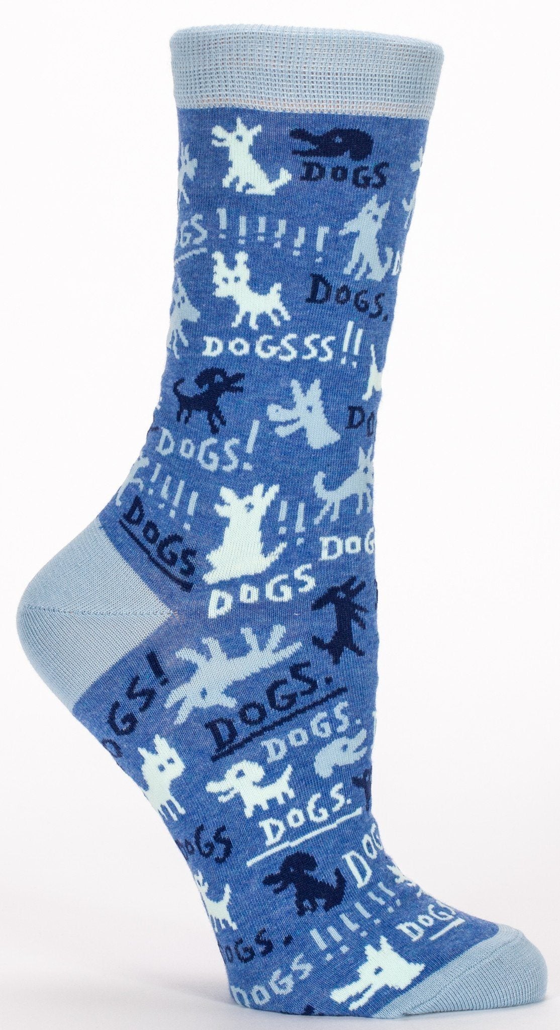 Blue Q - Dogs! Crew Socks | Women's - Knock Your Socks Off