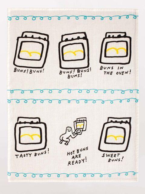 Blue Q - Hot Buns Are Ready Dish Towel - Knock Your Socks Off