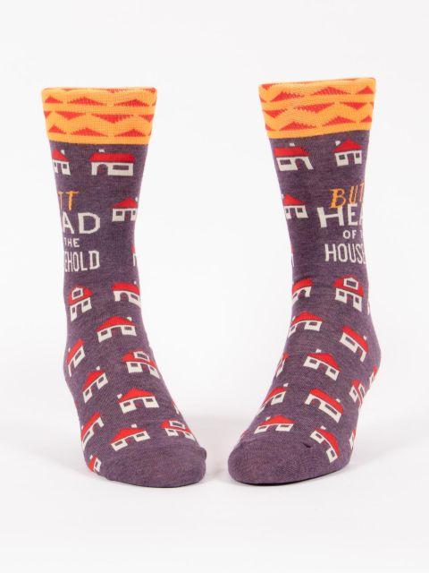 Blue Q - Household Butthead Crew Socks | Men's - Knock Your Socks Off