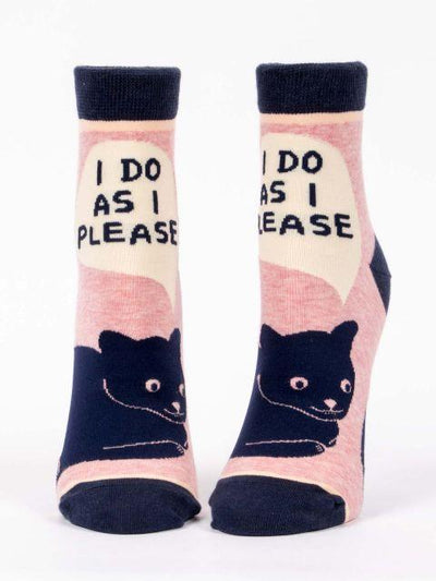 Blue Q - I Do as I Please Ankle Socks | Women's - Knock Your Socks Off