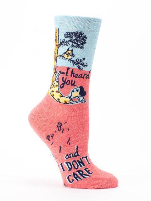 Blue Q - I Heard You Crew Socks | Women's - Knock Your Socks Off