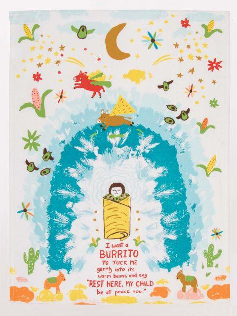 Blue Q - I Want a Burrito Dish Towel - Knock Your Socks Off