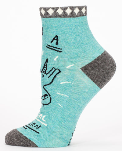 Blue Q - I'm A Special Unicorn Ankle Socks | Women's - Knock Your Socks Off