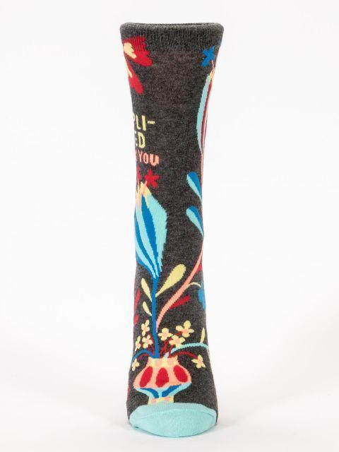 Blue Q - I'm Complicated Crew Socks | Women's - Knock Your Socks Off