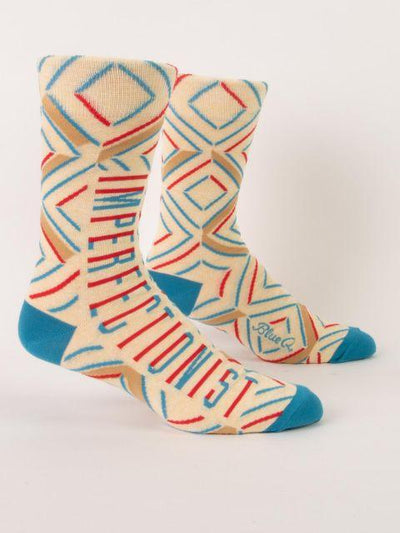 Blue Q - Imperfectionist Crew Socks | Men's - Knock Your Socks Off