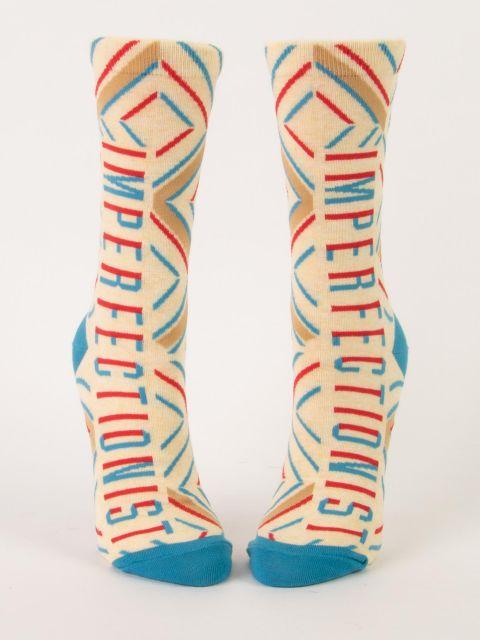 Blue Q - Imperfectionist Crew Socks | Women's - Knock Your Socks Off