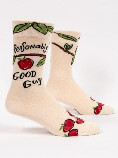 Blue Q - Reasonably Good Guy Crew Socks | Men's - Knock Your Socks Off