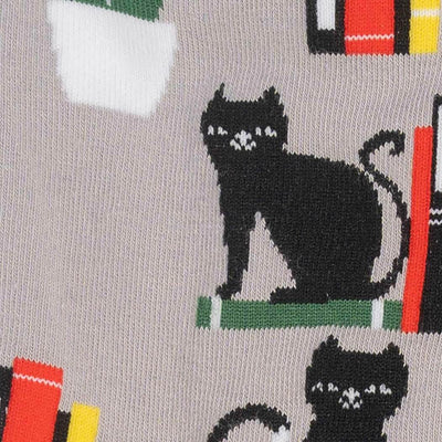 Booked for Meow Women's Crew Socks | Women's - Knock Your Socks Off