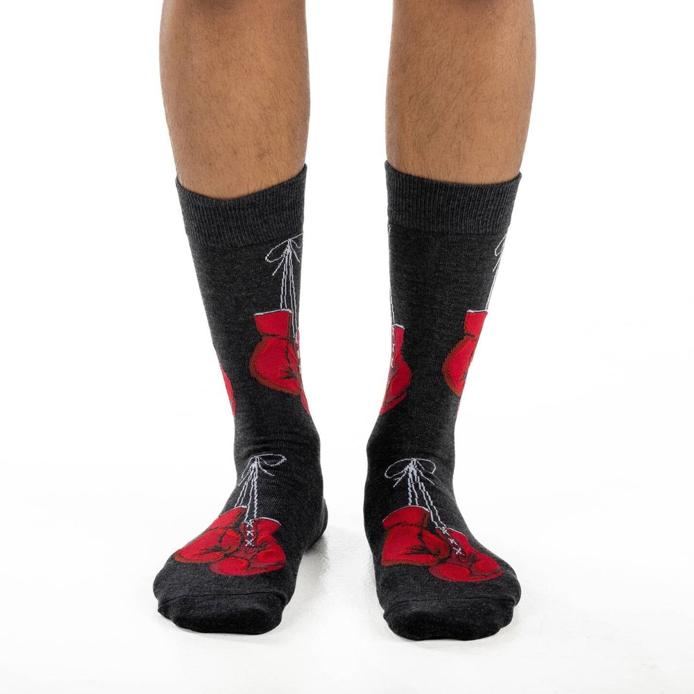 Boxing Gloves Crew Socks | Men's - Knock Your Socks Off