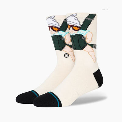 Carlos - Offwhite Crew Socks | Men's - Knock Your Socks Off