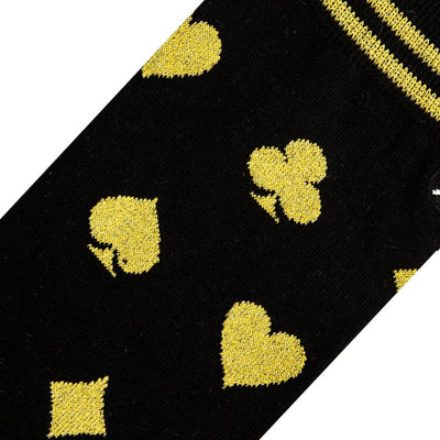 Casino Split Crew Socks | Men's - Knock Your Socks Off