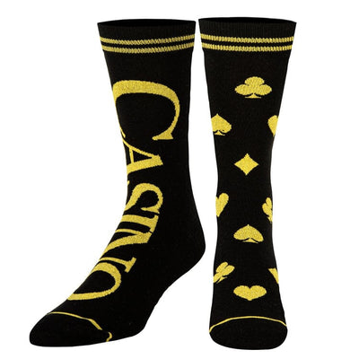 Casino Split Crew Socks | Men's - Knock Your Socks Off