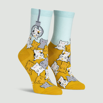 Cat Claw Crew Socks | Women's - Knock Your Socks Off
