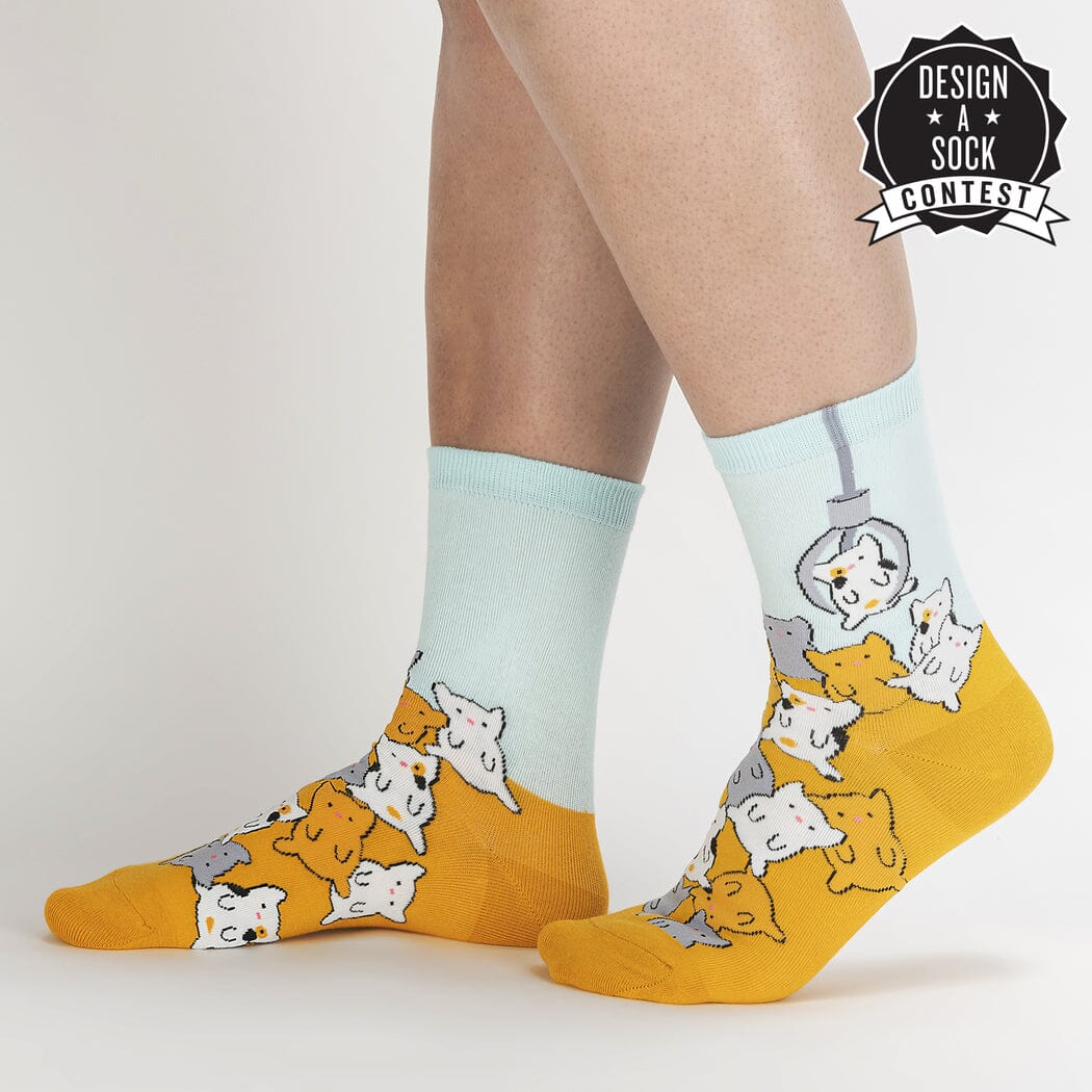 Cat Claw Crew Socks | Women's - Knock Your Socks Off