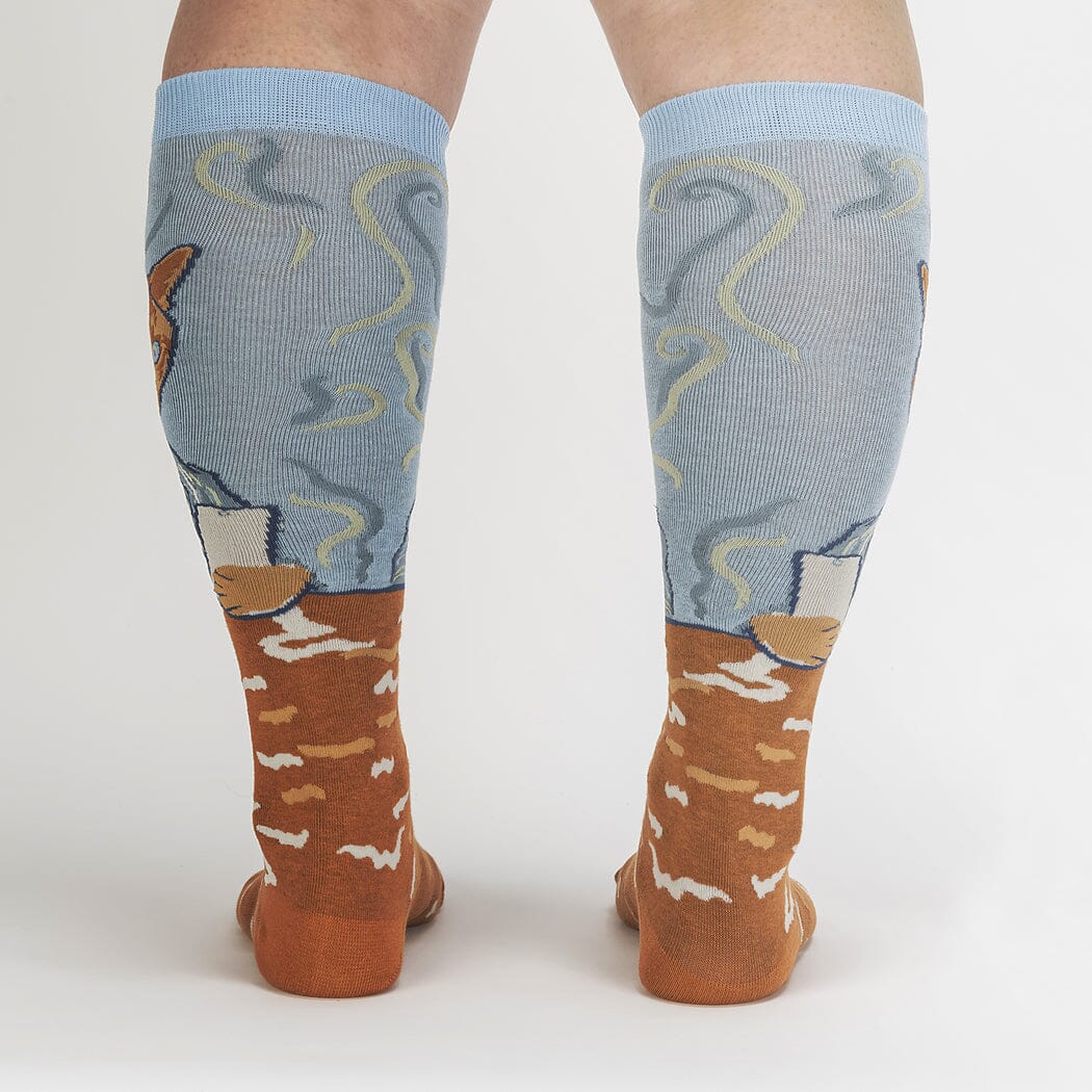 Cat Van Gogh, A Selfie Portrait Knee High Socks | Women&
