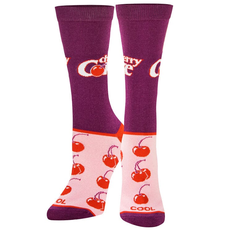 Cherry Coke Cherries Crew Socks | Women's - Knock Your Socks Off