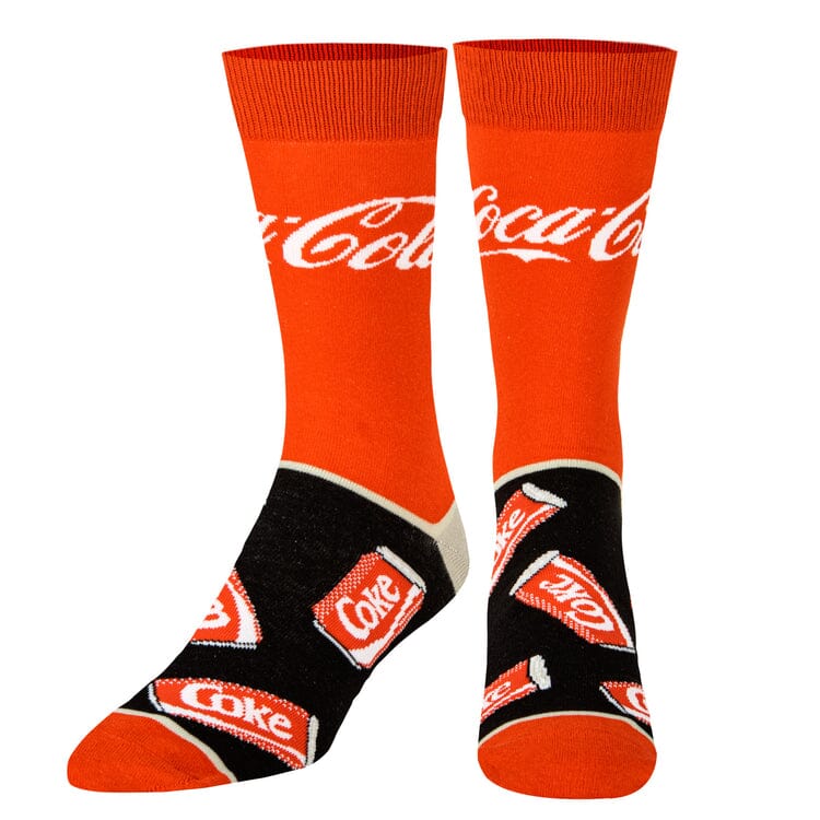 Coca Cola Feet Crew Socks | Men's - Knock Your Socks Off