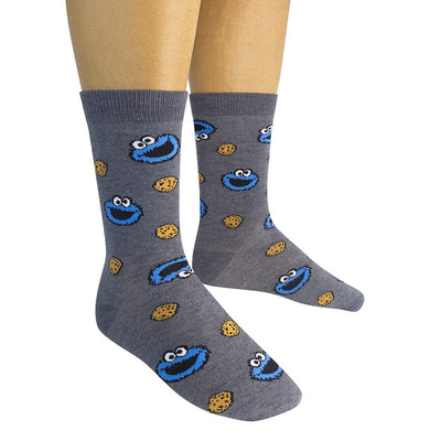 Cookie Monster Sesame Street Crew Socks | Unisex - Knock Your Socks Off