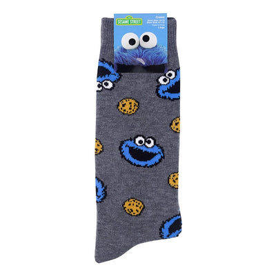 Cookie Monster Sesame Street Crew Socks | Unisex - Knock Your Socks Off