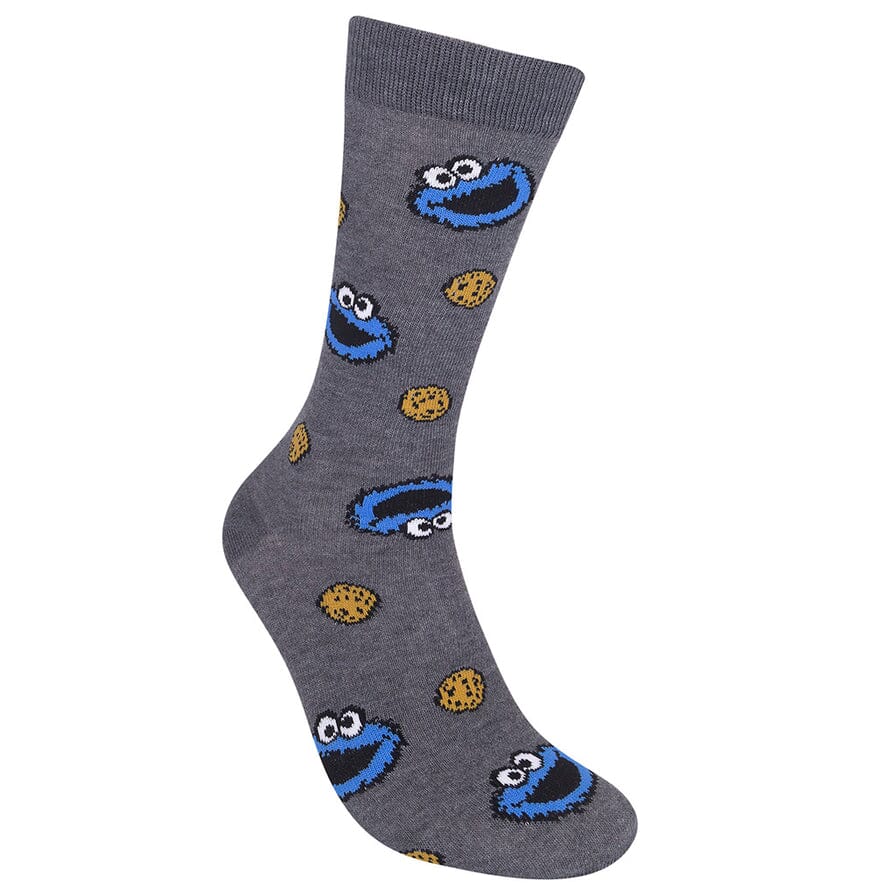 Cookie Monster Sesame Street Crew Socks | Unisex - Knock Your Socks Off